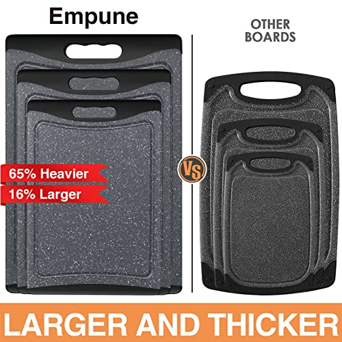 Extra Large Cutting Boards, Plastic Cutting Boards for Kitchen (Set of