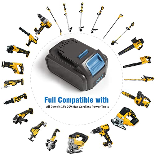 Batterie 20V 12000mAh Pour Outils DeWalt - Compatible DCB200, DCB205, DCB206 - Pour Tondeuse, Perceuse, Meuleuse