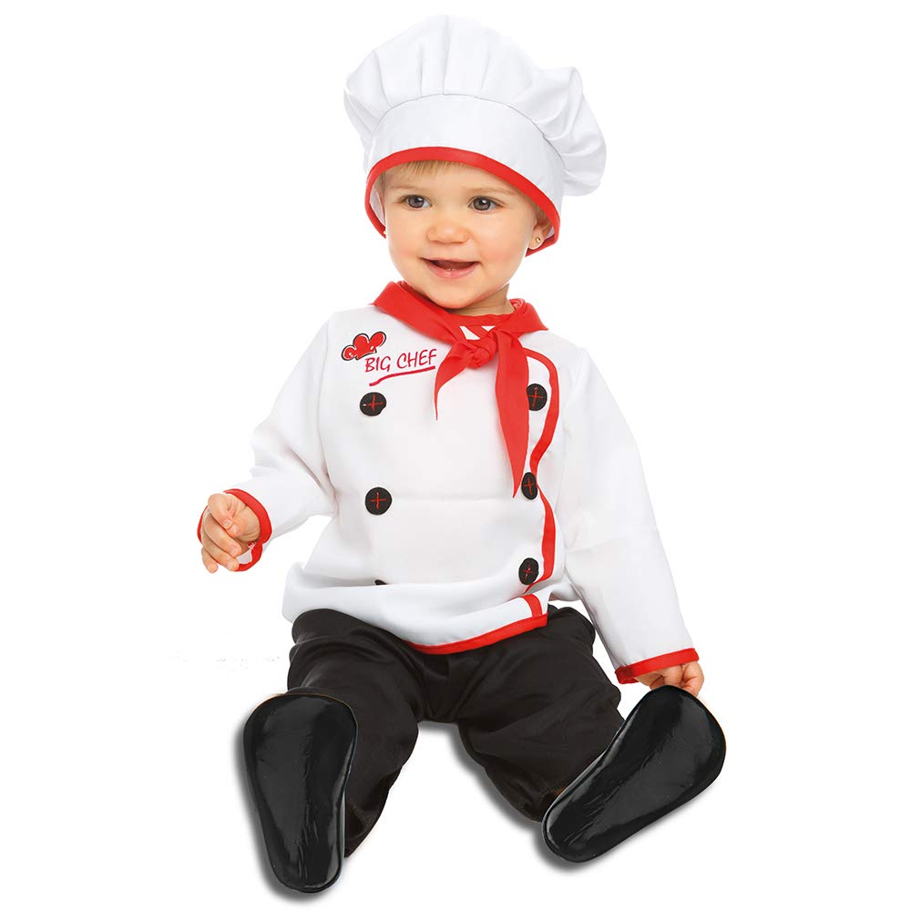 Dress Up America Baby Chef Costume - Product Comes Complete with Chef Coat, Pants, Scarf and Hat