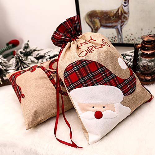 xmas drawstring bolsas