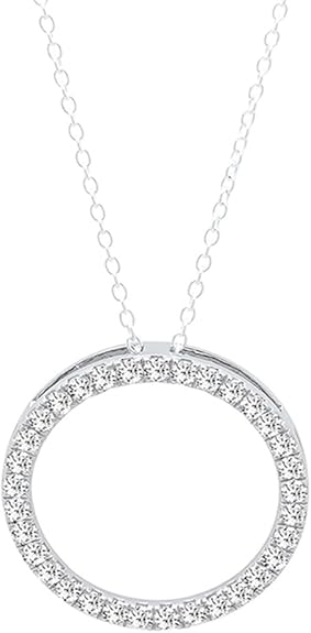 DazzlingRock Collection 14k Or blanc Rond IJ Diamant blanc