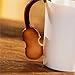 Giftgarden Ceramic Coffee Mug with Music Violin Handle