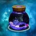 Cork Micro Landscape Ecological Bottle Fish Tank Round Glass Jar Aquarium Ball Night Lights Gift (Color : With Light)thumb 2