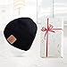 Bluetooth Beanie Music Hat ,Coeuspow 4.1 Wireless Smart Beanie Headset Music Cap with HD Stereo Speaker ,Built-in Mic , 100% soft acrylic,Hand Free for Running Skiing Skating Christmas Gift-Black