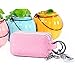 Key Case BaouBow Car Key Holder Genuine Leather Zipper Key Chain Wallet With Double Deck For Men Women(Pink)