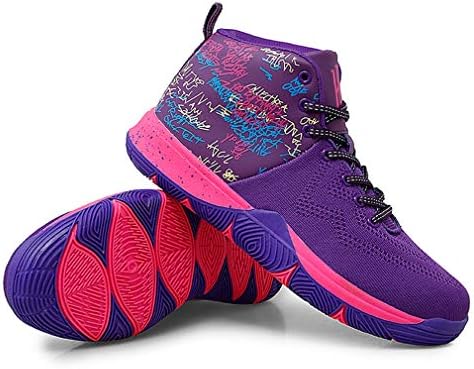 Louchi バスケットシューズ メンズ レディース 防滑 スポーツシューズ ジュニア ランニングシューズ レースアップ スニーカー 運動会 軽量 通気 運動靴 ジョギングシューズ カジュアル 通学 通勤