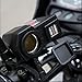 RioRand Waterproof 5V/2.1A Dual USB Output Motorcycle Handlebar Clamp Power Adapter Charger USB Charging System with DC 12V Car Cigarette Lighter Socket - Black