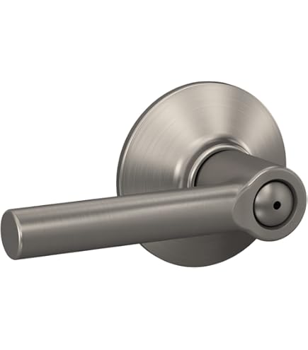 Schlage J-Series Lasalle Dummy Door Lever - Satin Nickel Non-Turning Handle For Double Doors