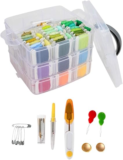 Sharplace Kits de Hilos de Bordar 150 Colores Cadena de ...