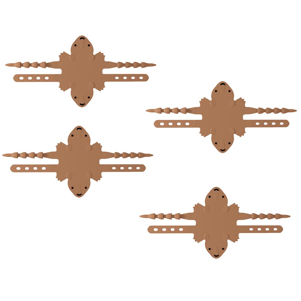 ANCLLO 4 Pack Door Silencer Creative Silicone Door Cushion Strip Door Jammer Door Closer Cushion Nursery Door Latch Cover Silencer for Sleep Noise Reducing