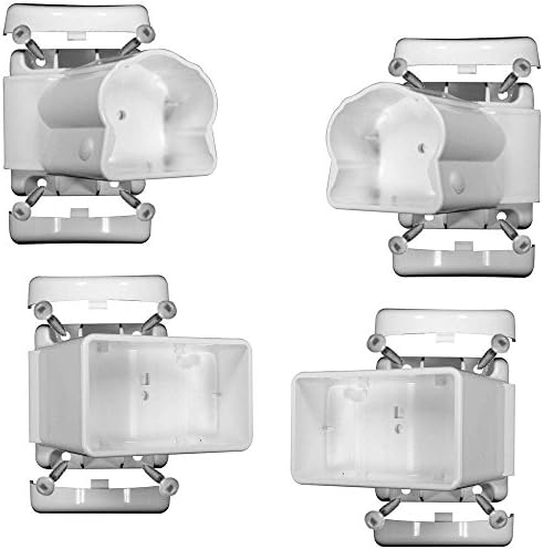 YardSmart Traditional Vinyl White Left/Right Angle Bracket Kit