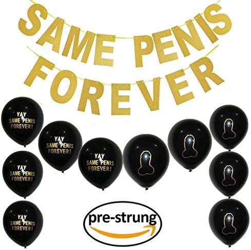 FYFNC Paper Party Favors, Bridal Shower Bachelorette Party Decorative Banner with 10 PCS Balloons, Funny Gag Gift Hilarious Photo Prop