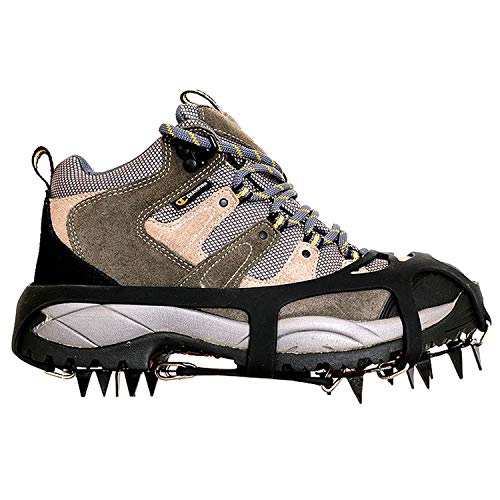 Cales De Traction Glace Winter De Tourking Universal 18 Dents, équipement D’escalade Crampons Pinces à Glace Crampon Ice…