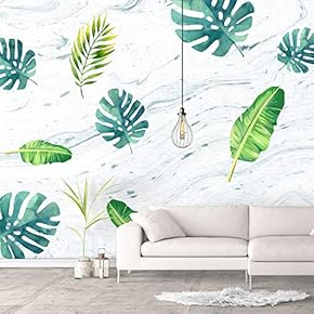 Wall Murals for Bedroom Green Plants Animals Removable Wallpaper Peel and Stick Wall Stickers - 66x96 inches