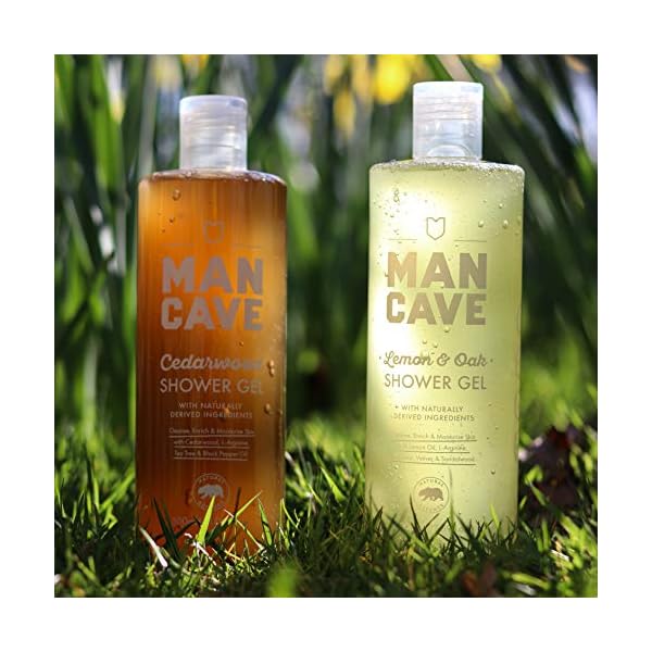 ManCave-Lemon-and-Oak-Shower-Gel-500-ml-Naturally-Cleanses-Rejuvenates ManCave Lemon and Oak Shower Gel 500ml for Men, Rich Refreshing Aroma, Natural Formulation, Vegan Friendly, Bottle made…
