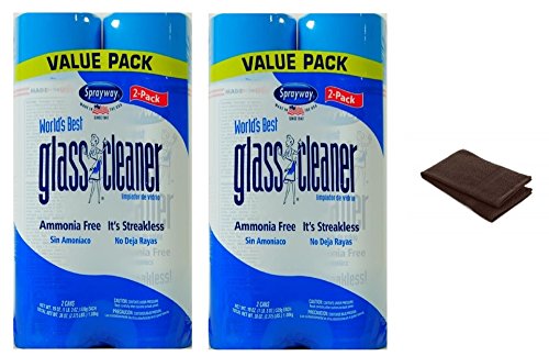 image for Sprayway World's Best Value Pack 19 oz Glass Cleaner (Pack of 2) + FRE