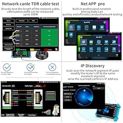 Henkion IP Camera Tester, 5.4inch 4K CCTV Tester,4K