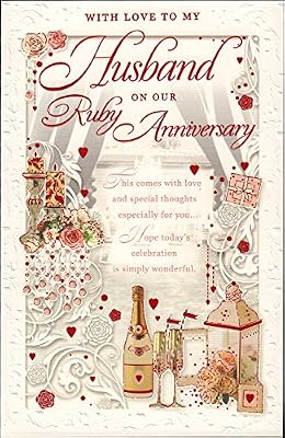 Marido aniversario tarjeta – con amor a mi esposo en nuestro ...