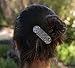 Celtic Peacock Hair Clip, Hand Crafted Metal Barrette Made in the USA with a Medium 70mm by Oberon Design