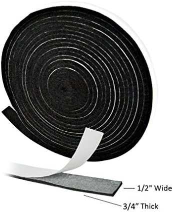 Self Stick Gasket Kit Replacement for Mini/SM/M/Lg/XL Big Green Eggs and Kamado Smokers (15ft Long, 3/4 Wide, 1/8 Thick)