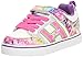 Heelys Girls' Bolt Plus x2 Sneaker, White/Silver/Rainbow, 2 M US Little Kid