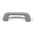 Krobelus Auto Roof Pull Handle Grab Rail Grey with Hook LH=RH Universal for Toyota for Corolla for Rav4 Yaris Vios OEM:74610-52020 (Front Handrail Without Hook(Gray) 1Pcs)