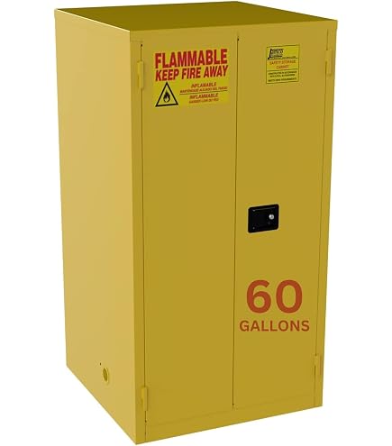 Amazon.com: Global Industrial Flammable Cabinet, Self Close Double