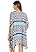 Yonala Womens Tassel Geometric Patterns Swimwear Swimsuit Cover Up Dress B-blue One Size Blue One Size