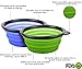 Moggiez & Doggiez DOG BOWLS – Pack of Two – FDA Approved Collapsible Travel Water Bowl for Dogs – Suitable as a Cat Food Bowl - Get Ready For Your Next Four Legged Adventure – PAIR