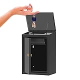 WeHere Key Drop Box for Outside Wall Mount, Key