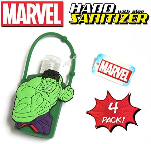 Official Marvel Hand Sanitizer with Aloe (4, Green - The Hulk)
