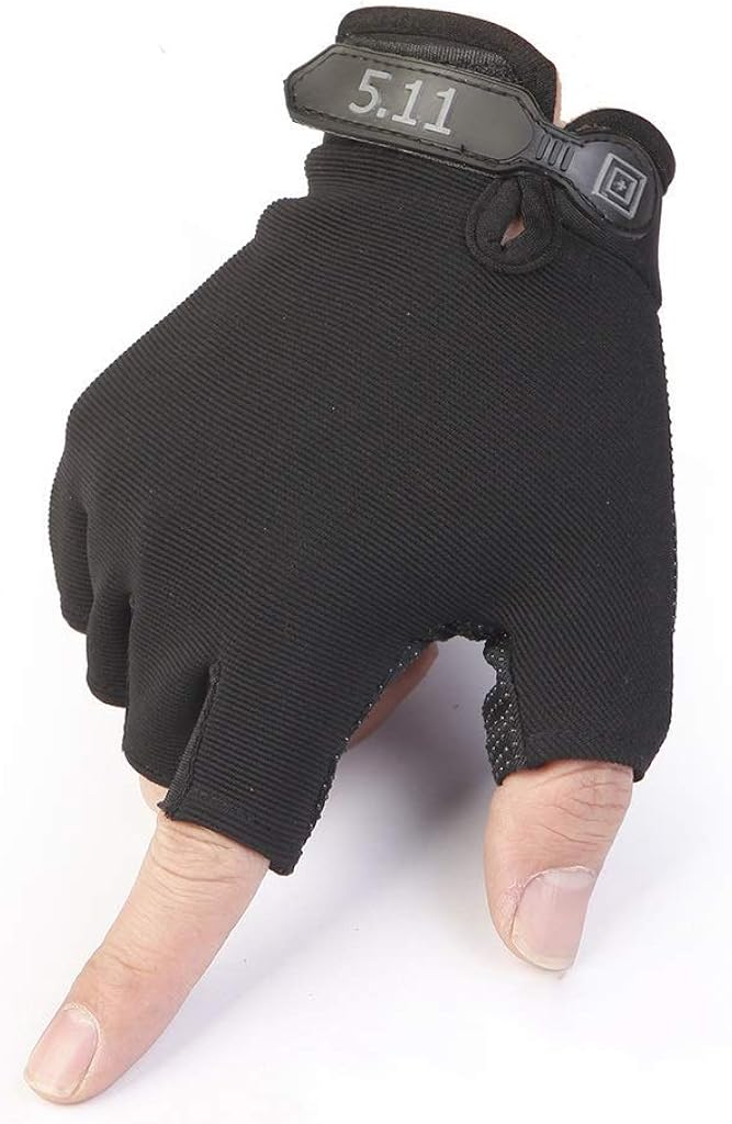 AYCPG Wearresistant Halffinger Shock Absorber Gloves Outdoor Fitness