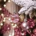 Valery Madelyn 24ct 40mm Elegant Pink Basic Ball Shatterproof Christmas Ball Ornaments Decoration for Christmas