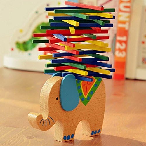 Educational Elephant/Camel/Pony Balancing Blocks Wooden Toys Wood Balance Game Montessori Blocks Gift