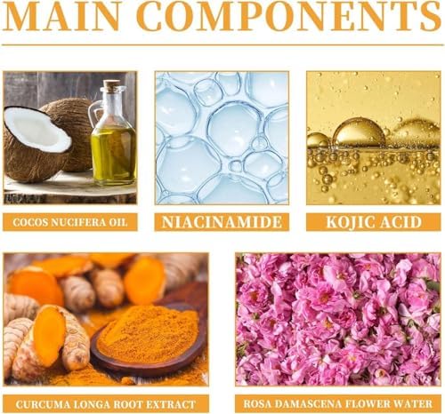 BSMKCL TURMERIC FACIAL CLEANSER, SKINCARE FACE WASH, MOISTURISING TURMERIC FOAMING CLEANSER, ANTI AGING EXFOLIATING SOOTHING HYDRATING SKINCARE FACIAL WASH FOR FACE BODY