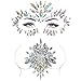 ZLXIN Face Chest Gems, Temporary Tattoo Stickers, Self-adhesive Glitter Rhinestone Body Jewels, Waterproof Crystal Face Breast Chest Gems for Rave Festival, Party or Music Concert(One Set) … (1)