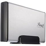 Rosewill Full Aluminum Cover Metal Tray 3.5-Inch USB 2.0/eSATA External Enclosure, Silver (RX35-AT-SC SLV)
