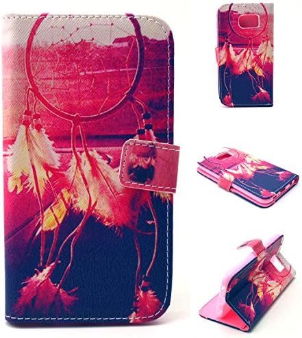 S6 Case, Galaxy S6 Wallet Case [Scratch-Resistant][card slots] [stand feature], Ultra Slim Premium Wallet Case with [Magnetic Closure]for Samsung Galaxy S6 G9200-2015 Version(dreamcatcher)