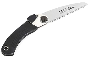 DENKO SEKKA Pruning Saw, Japanese Pull Saw for Woodworking and Wood Craftsmanship, Long Handle with Precision Blade and Cutting Power, Heavy Duty Steel, Angled Positioning(Pruning Saw)