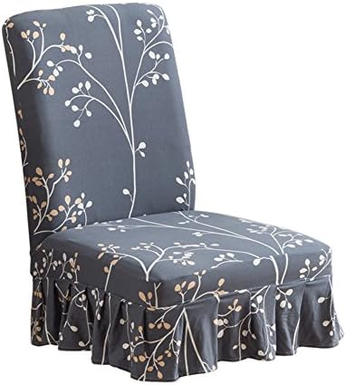 DreamReal Chair Cover, Stretch Elastic Slipcover Removable Machine Washable Seat Cushion Printing Protector Banquet Home Hotel (with Skirt Hemline, A)