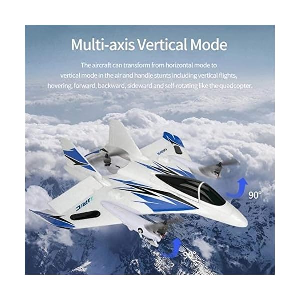 MAATCHH Fernbedienung Flugzeug 2.4G 6CH 3D / 6G RC Flugzeug Brushless Multi-Motor Vertikal Takeoff Flugzeug (Farbe… – Bild 6