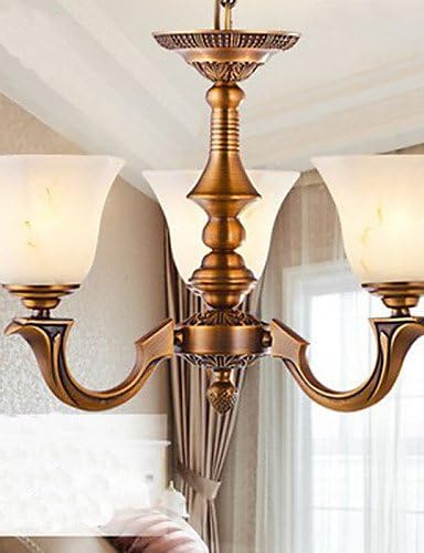 YUPD European Style Chandelier Full copper lamp Marble lamps , warm white-110-120v