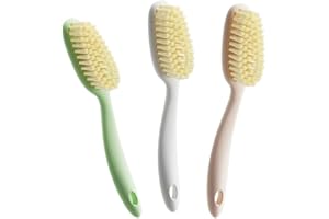 BEBEMOKO 3pcs Soft Bristle Shoe Brush Set with Comfortable Grip for Laundry and Household Cleaning Durable Scrub Brush for Sh