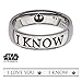 Star Wars I Love You, I Know Ring Special Edition Premium Gift Couple Han Leia
