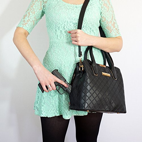 Valkri Juno Concealed Carry Crossbody Gun Purse Locking Handbag with