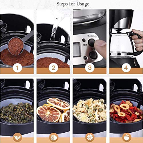 BJLWTQ Filterkaffeemaschine, 0.75L Kapazität Kaffeemaschine Programmierbare 24-Stunden-Timer mit LCD-Display, 800W… – Bild 7