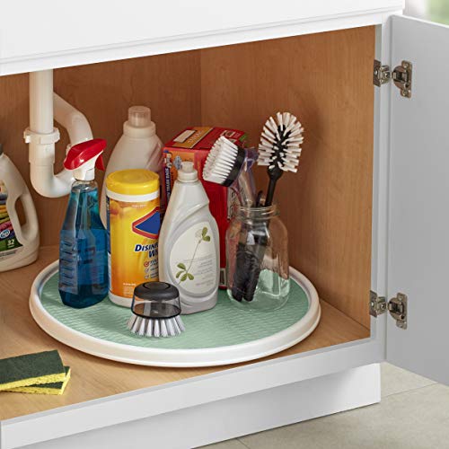 Copco 5246418 Non Skid Pantry Cabinet Lazy Susan Turntable White