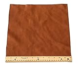 Upholstery Leather Piece Cowhide Light Brown Light Weight 1 SF 12 x 12 inches
