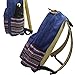 Blue Canvas School Bag Backpack Girls, Hmxpls Bohemia Boho Style Unisex Fashionable Canvas Zip Backpack School College Laptop Bag for Teens Girls Students Casual Lightweight Travel Daypack Outdoor