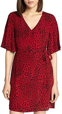 sanctuary leopard wrap dress